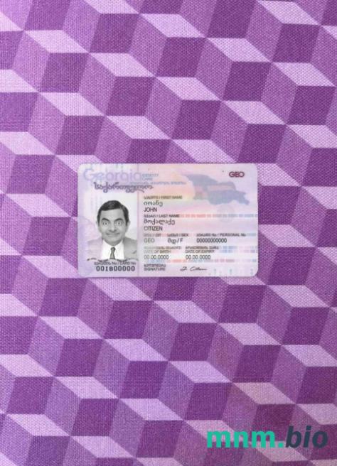 Gruzja ID fotowygląd skan i fotorealistyczny snapshot, 2 w 1